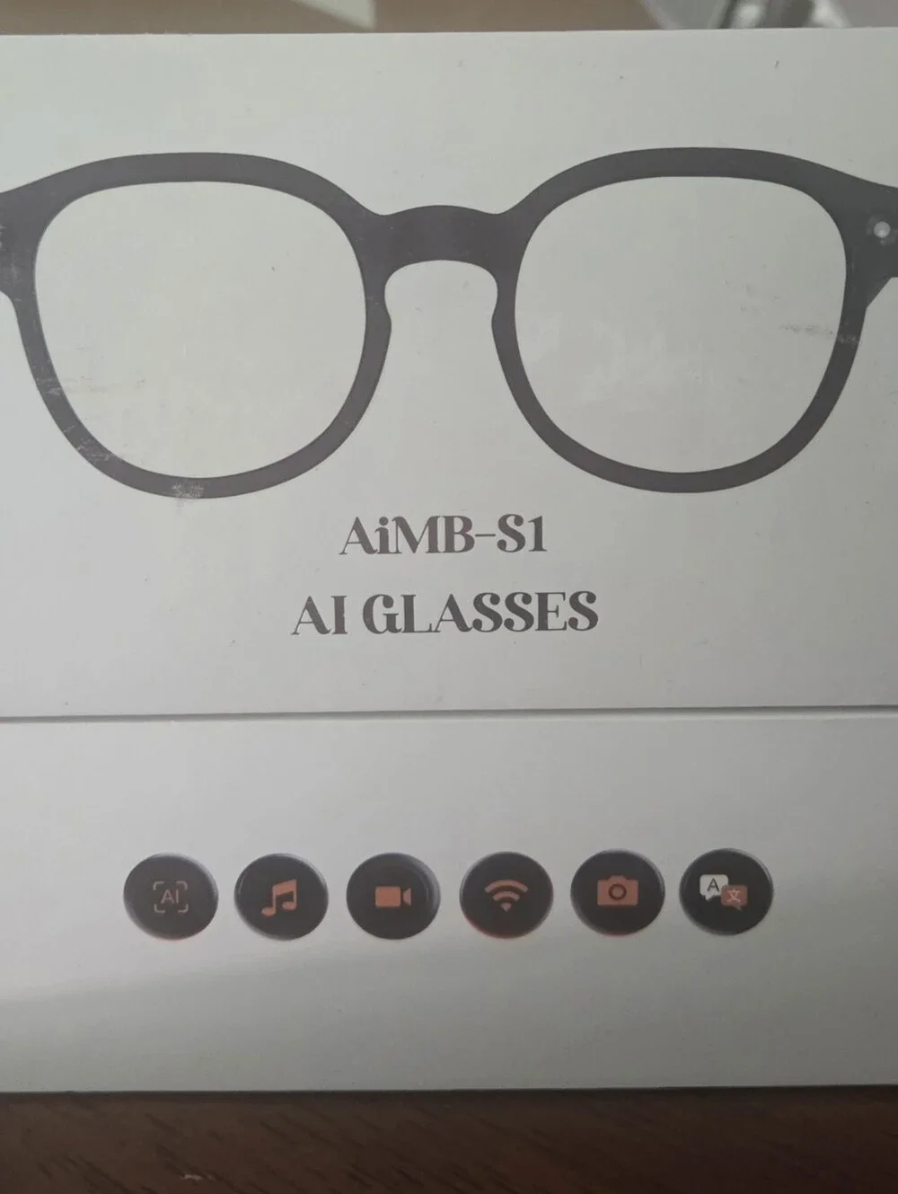 AIMB-S1 Smart Glasses with Camera Anti-shake 1080P Video/Audio AI Translation